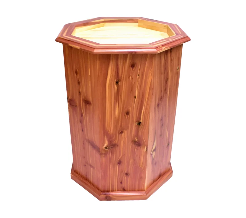 Octagon pedestal with flat sides for taxidermy
