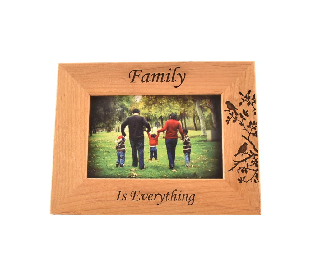 Our Loving Family Personalized 4x6 Photo Box Frame - Horizontal