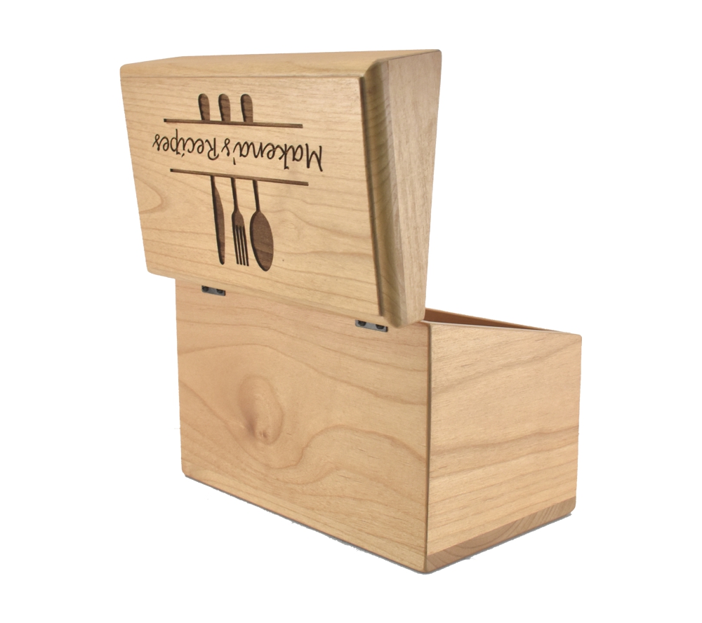 Custom Recipe Box using Wood Branding Letters - Sometimes Homemade