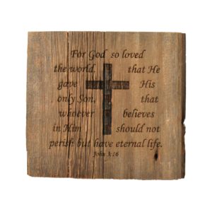 Reclaimed barnwood sign.