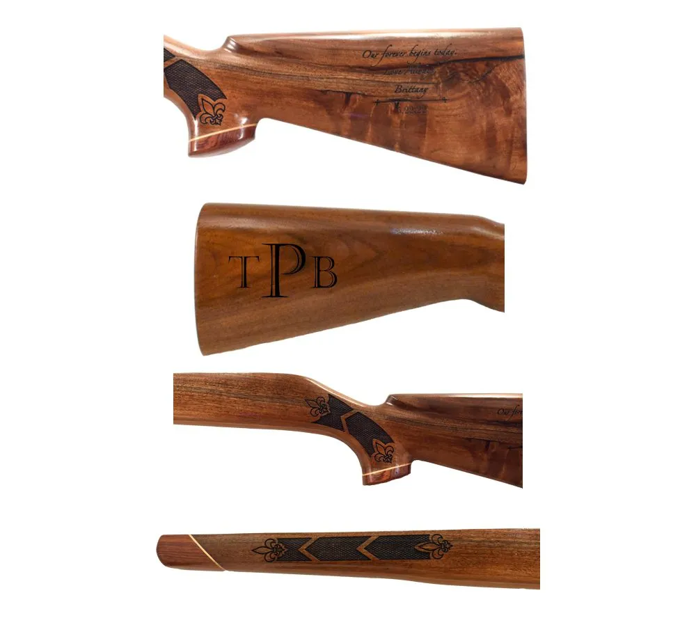 Text Gun Stock Engraving Package