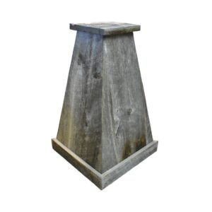 barnwood pyramid pedestal base