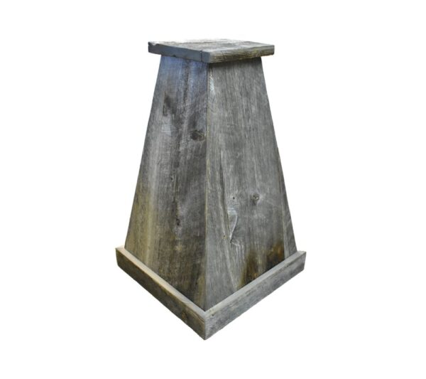 barnwood pyramid pedestal base