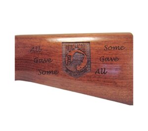 Custom Military Emblem Gun Stock Engraving